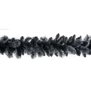 image of 1.8M Black Tipped Garland Black