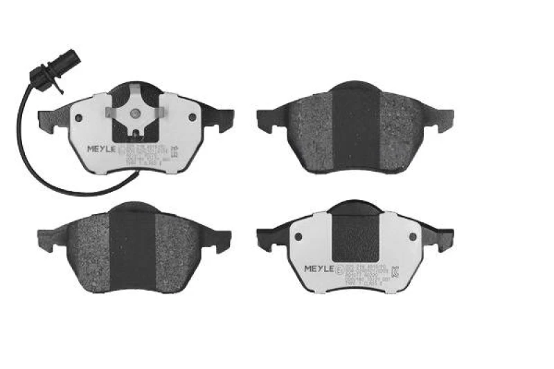 Image of MEYLE 025 218 4919/PD Brake pad set Front Axle, incl. wear warning contact, MEYLE-PD Quality, with anti-squeak plate Brake Pad Set,disc brake (402)