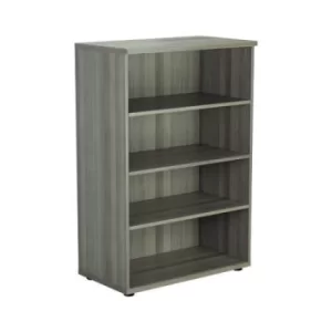 Image of Jemini Wooden Bookcase 800x450x1200mm Grey Oak KF810346