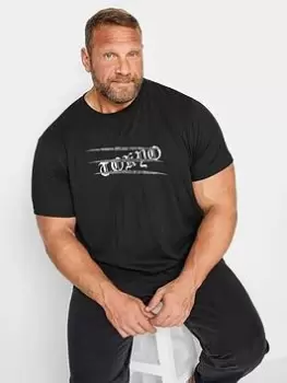 Image of BadRhino Badrhino Tokyo Tiger T-Shirt Black, Size 1Xl, Men