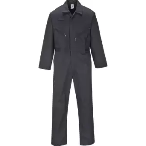 image of Portwest Liverpool Zip Coverall Black 3XL 31"