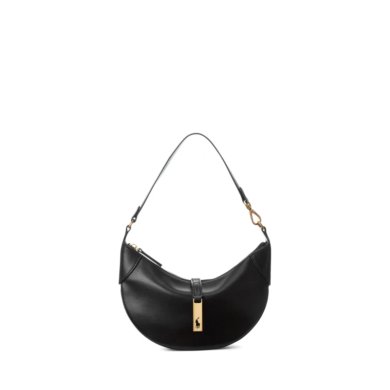 Image of Leather Half-Moon Bag