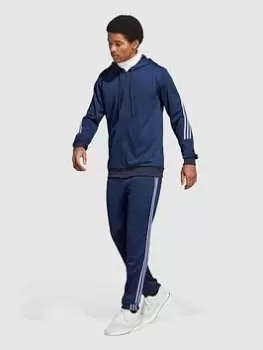 Image of adidas Sportswear Sportswear 3-Stripes Tracksuit - Navy, Size L, Men