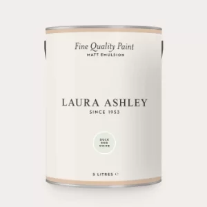 Image of Laura Ashley Matt Emulsion Paint Duck Egg White 5L