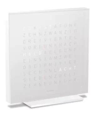 Image of QLOCKTWO Touch Pure Vanilla Sugar Table Clock