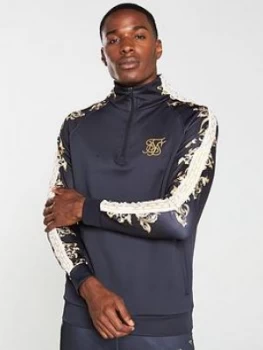 SikSilk Sik Silk Raglan 1/4 Zip Overhead Track Top