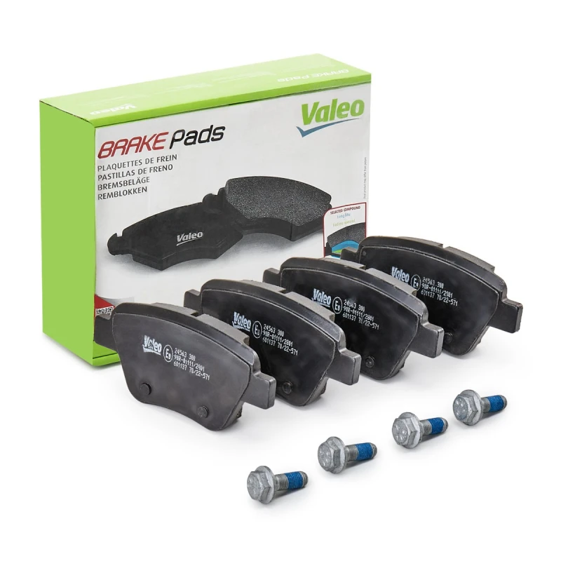 Image of VALEO 601137 Brake pad set Rear Axle, with anti-squeak plate Brake Pad Set,disc brake (402)