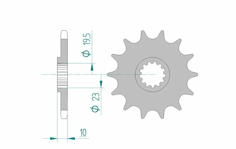 Image of AFAM Steel Standard Front Sprocket 22303 - 520