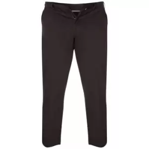 Duke Mens Kingsize Bruno D555 Stretch Chino Trousers (54S) (Black)