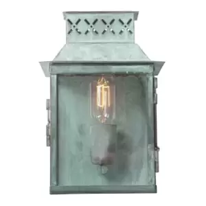 image of Outdoor IP44 Wall Light Sconce Verdigris LED E27 100W Bulb External d01874