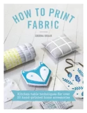Image of how to print fabric kitchen table techniques for over 20 hand printed home