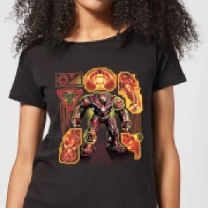 Image of Marvel Avengers Infinity War Hulkbuster Womens T-Shirt - Black - S