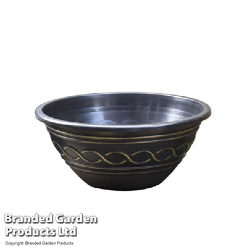 Image of THOMPSON & MORGAN Hard Good Pond Pot Black and Gold 45.5 x 19.5 x 1 unit KB3068