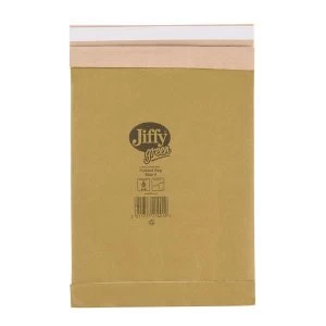 Image of Jiffy Green Size 4 Padded Bag Envelopes 225 x 343mm Peal and Seal Brown 1 x Pack of 100 Envelopes