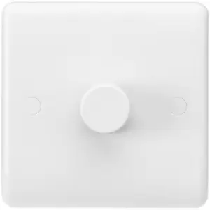 image of MLA Knightsbridge Curved Edge 1 Gang 40-400W Dimmer - CU2161