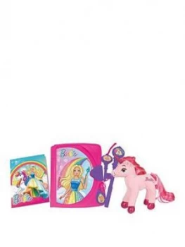 Image of Barbie Electronic Secret Diary And Unicorn Plush Gift Set, One Colour