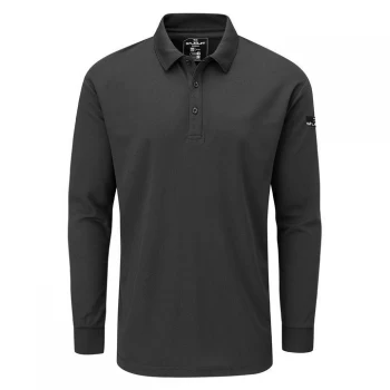 image of Stuburt Long Sleeve Polo - Black