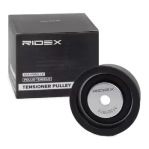 Image of RIDEX Deflection/Guide Pulley, timing belt 313D0073 OPEL,CHEVROLET,VAUXHALL,Zafira A (T98),Astra G CC (T98),Astra G Caravan (T98)