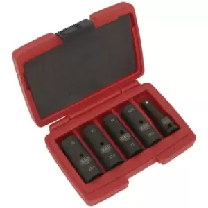 Image of Sealey SX1820 Deep Imp Socket Set 1/2"Sq Drive 80mm Double Ended 1...