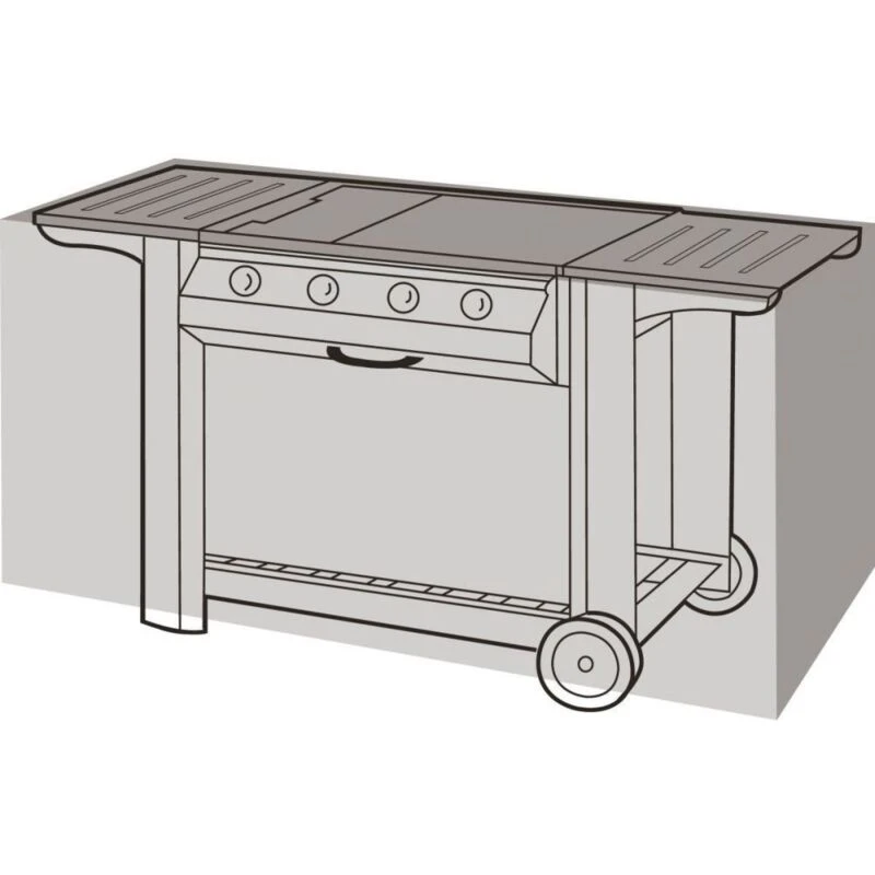 Image of Garland Large Flatbed Barbecue Cover Green, 7 Year Warranty W1128