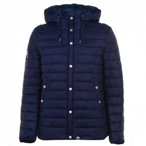 image of Pretty Green Marker Micro Quilted Jacket - Navy