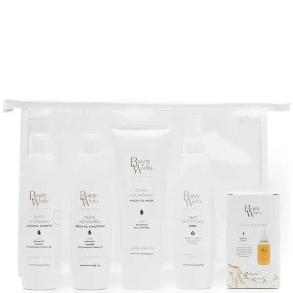 image of Beauty Works Argan Oil Moisture Repair Gift Set - Sulfate Free 250ml