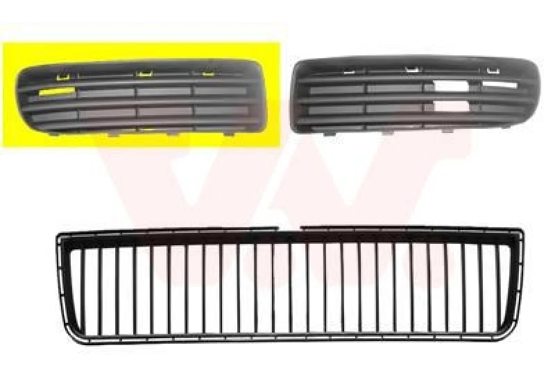 Image of VAN WEZEL Bumper grill VAN WEZEL 7621592