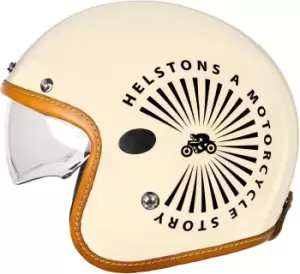 image of Helstons Sun Carbon Jet Helmet, beige Size M beige, Size M