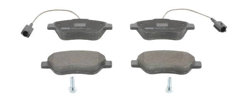 Image of JURID 573074J Brake pad set incl. wear warning contact, with accessories Brake Pad Set,disc brake (402)