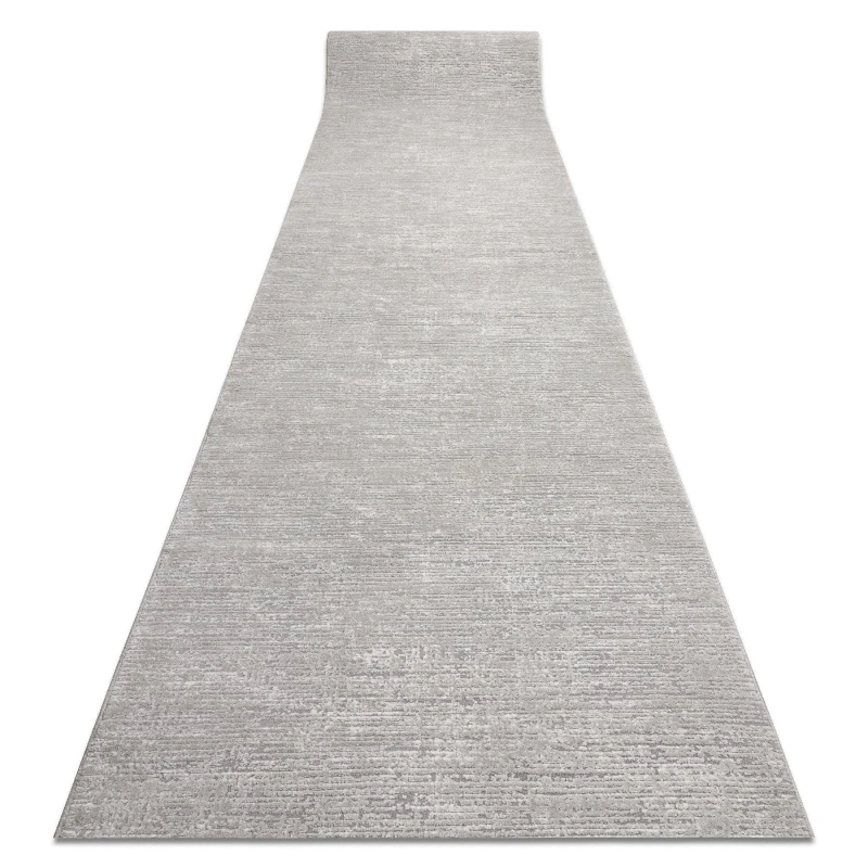 Image of RugsX Modern Runner Tuls 51248 Structural, Melange Grey 60 Cm 60X220 Cm