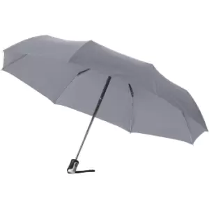 image of Bullet 21.5" Alex 3-Section Auto Open And Close Umbrella (One Size) (Grey)