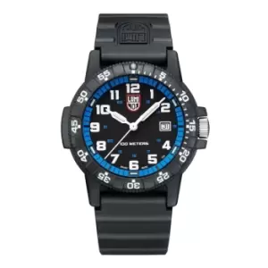 image of Luminox Leatherneck Sea Turtle 0320 Series Black Dial Black PU Strap Watch XS.0324