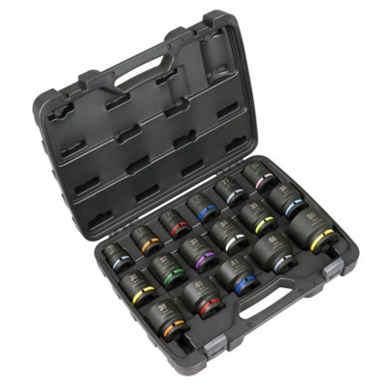Image of Sealey Premier 17 Piece 3/4" Drive Hexagon Impact Socket Set 3/4" AK8892M