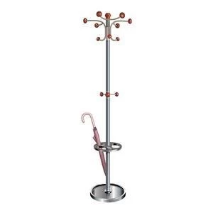 image of Original Hat and Coat Stand Tubular Steel with Umbrella Holder