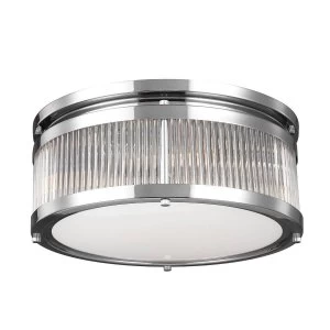 Image of 4 Light Bathroom Flush Mount Ceiling Light Chrome IP44, G9