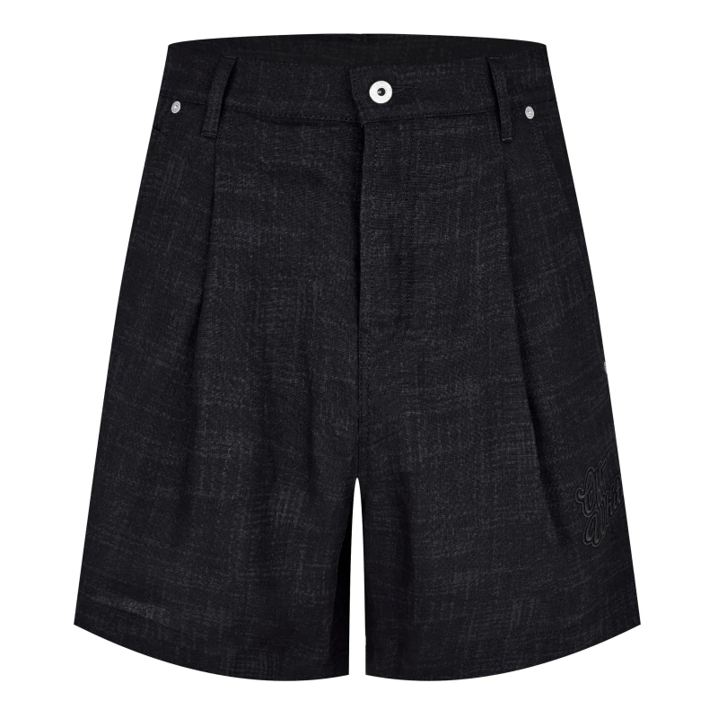 Image of Off White Mens Jersey Jogger Shorts Salone Black male XS