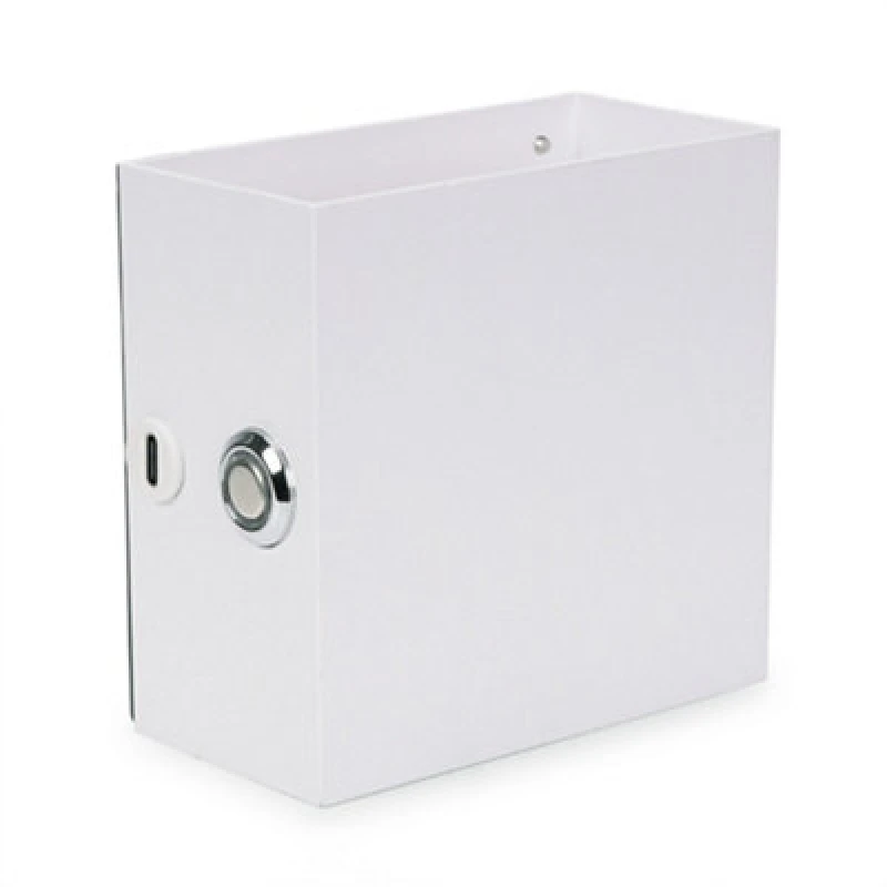 Image of ValueLights Marx White Rechargeable Easy Fit Wall Light Fitting White