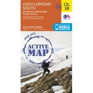 Image of Loch Lomond South, Dumbarton & Helensburgh, Drymen & Cove by Ordnance Survey (Sheet map, folded, 2015)