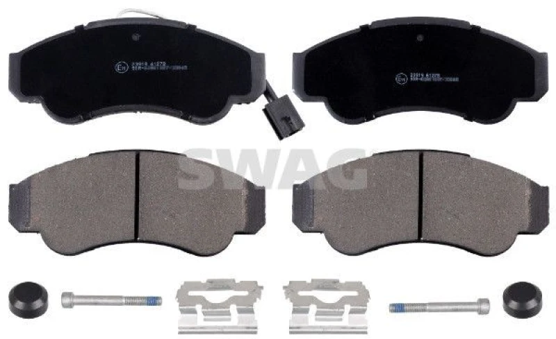 Image of Brake pad set SWAG 70 91 6663