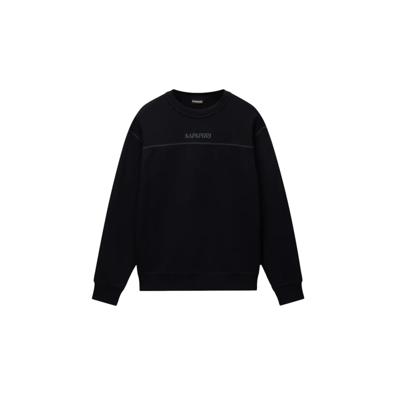 Image of French Terry Sweatshirt Napapijri Umbra Noir Male XS