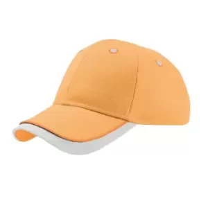 Image of Atlantis Star Children/Kids 6 Panel Contrast Baseball Cap (One Size) (Yellow/White)