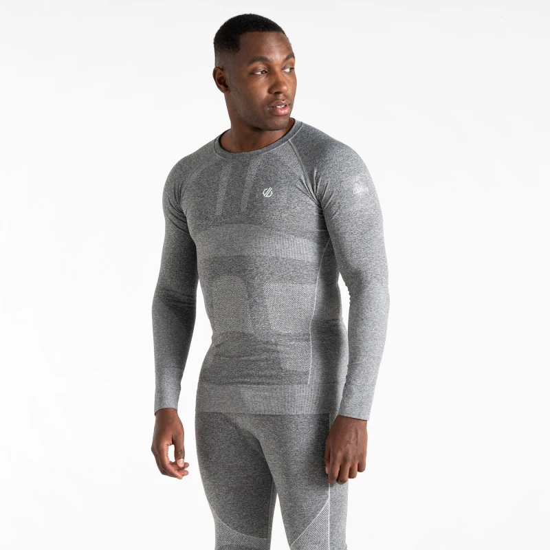 Image of Dare 2b Dare 2b Men Mens In The Zone Ii Base Layer Tee in Grey Size: Medium Grey M Male 5063019857107