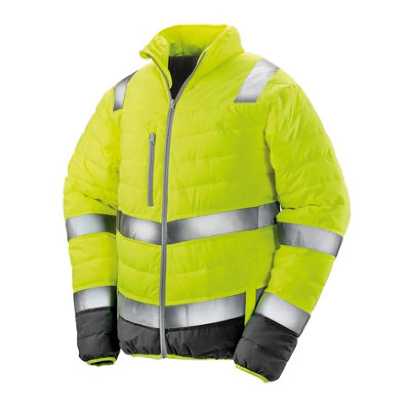 Image of Result Result Men Safeguard Soft Padded Safety Jacket in Yellow Size: 3X-Large Yellow XXXL Male 5057819480986