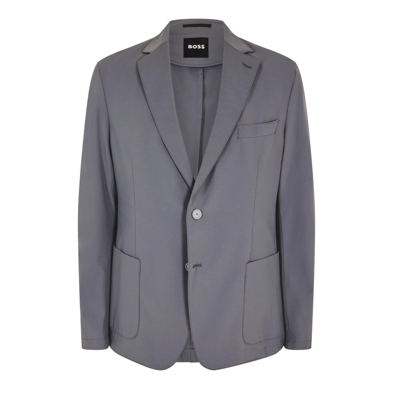 Image of Boss Mens P-Hanry-J-Wg Blazer Medium Grey male 36 (46)