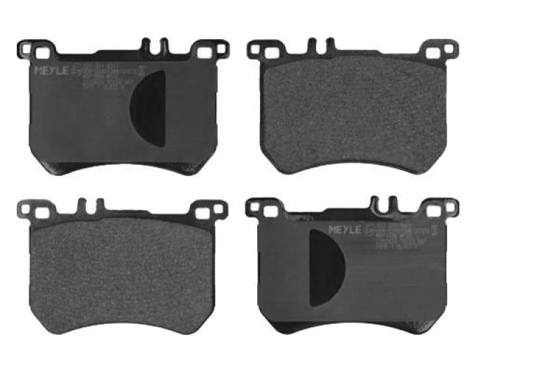 Image of MEYLE 025 251 8317 Brake pad set Front Axle, prepared for wear warning indicator, Original Quality, with anti-squeak plate Brake Pad Set,disc brake (