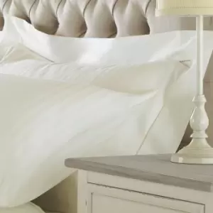Image of Riva Home Eton Satin Stripe Pillow case (Oxford (Singles)) (Cream) - Cream