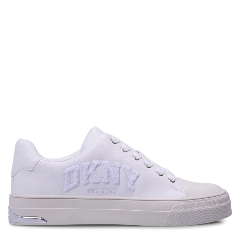 Image of DKNY York Lace Up Trainers White female UK 5.5
