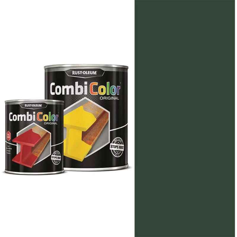 Image of Rust Oleum CombiColor Metal Protection Paint 7337.0.75 Colour: Moss Green