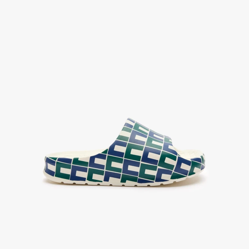 Image of Lacoste Serve 2.0 Sliders - Blue Blue 3
