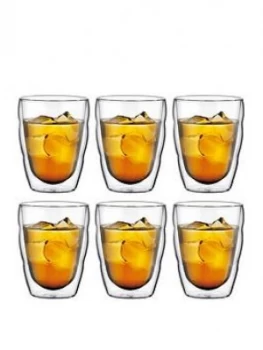 image of Bodum Transparent Pilatus Double Wall Small Glasses, 250Ml